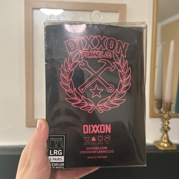 Dixxon Flannel Co Boxer Briefs Pink Black Flamingo Palms Martini Print L 2 Ps - Picture 3 of 3